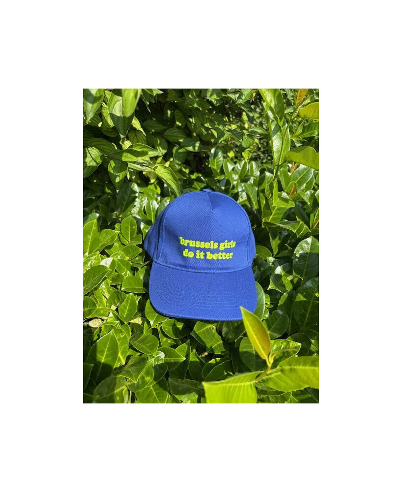 Casquette brussels girls do it better bleu vif