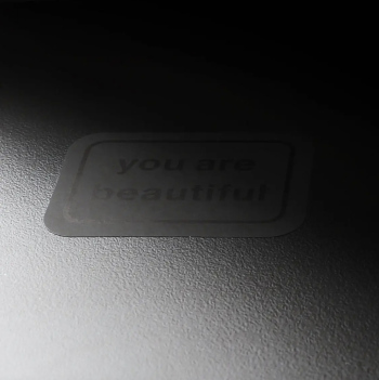 Set 20 stickers All black You are beautiful