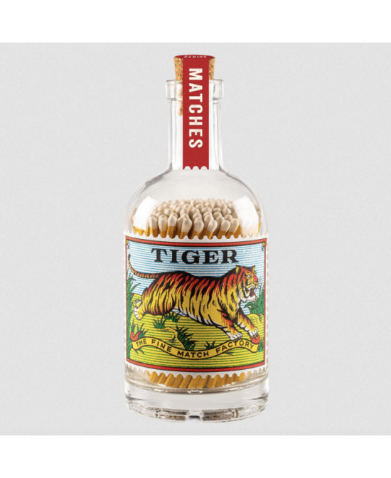 Bouteille d'allumettes Tigre