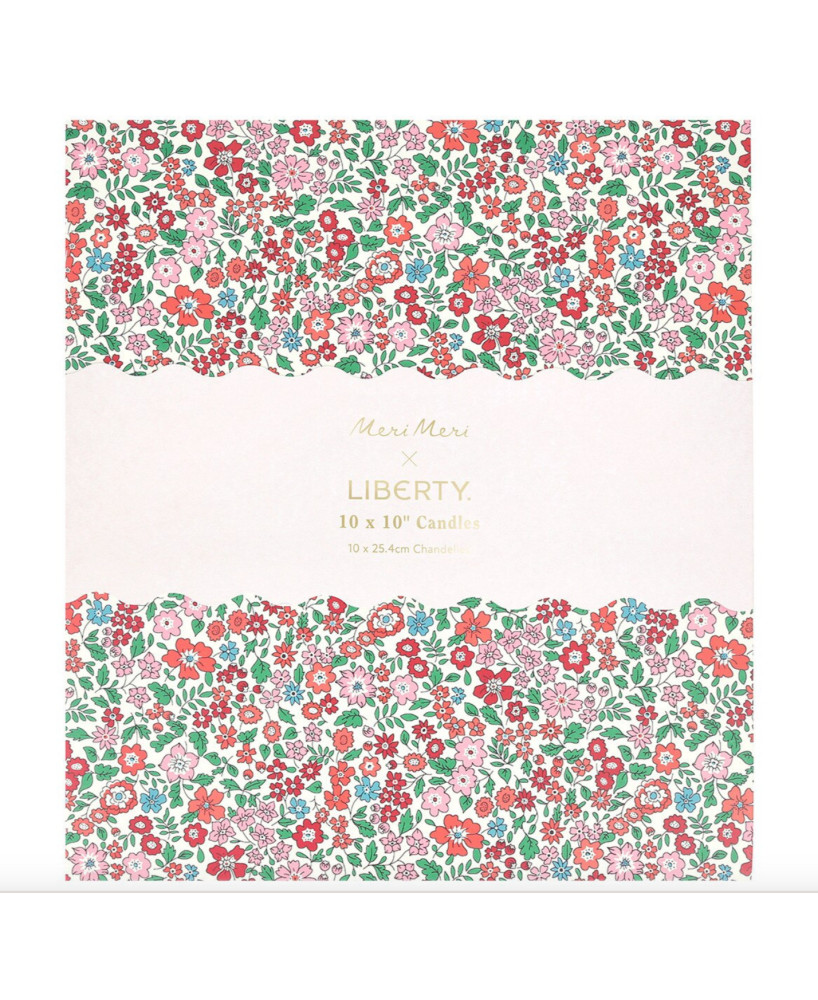 Boîte cadeaux 10 bougies Meri Meri x Liberty