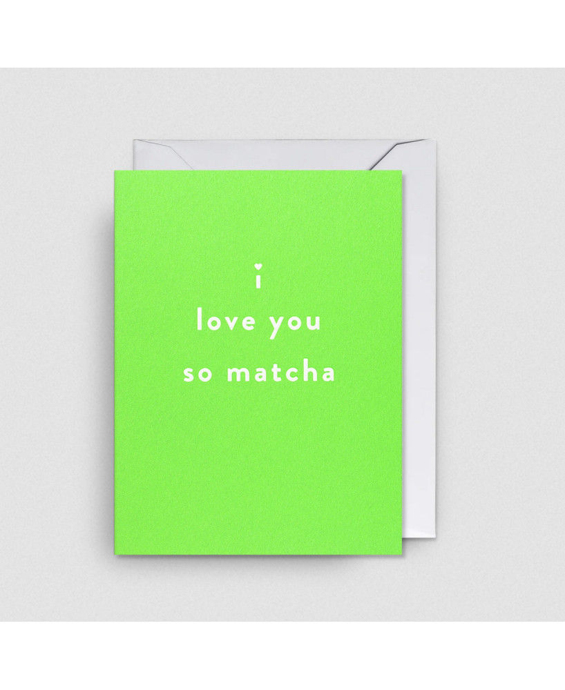 Petite carte I love you so matcha