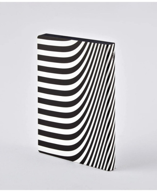Grand carnet lignes noir et blanc