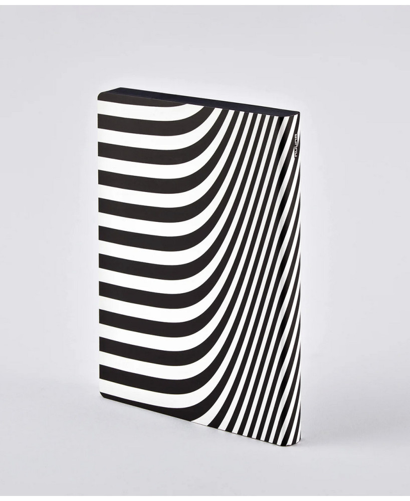 Grand carnet lignes noir et blanc