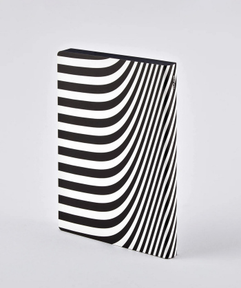 Grand carnet lignes noir et blanc