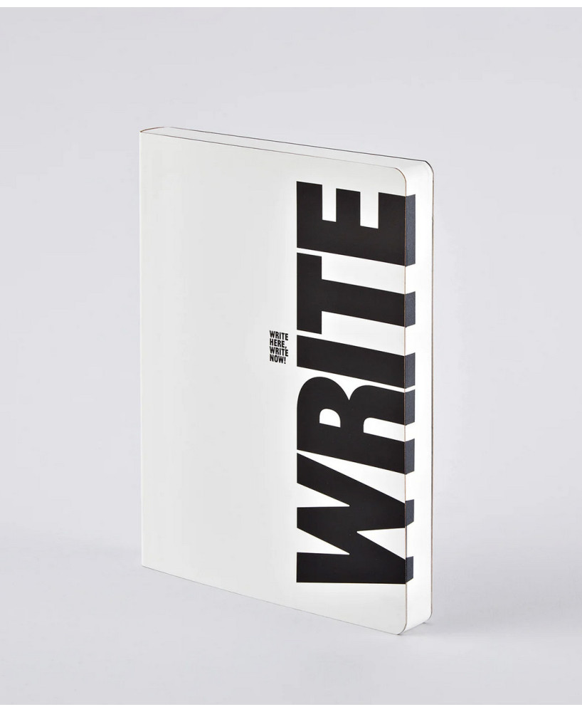 Grand carnet Write here write now