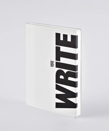 Grand carnet Write here write now