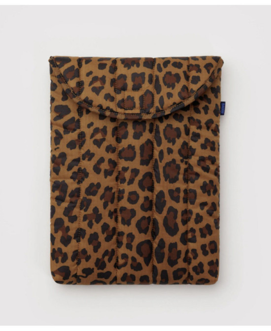 Housse d'ordinateur matelassée 13" Léopard