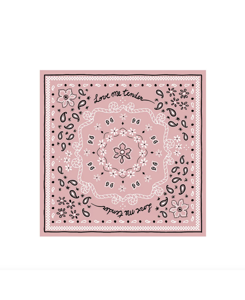 Serviettes Bandana rose pâle