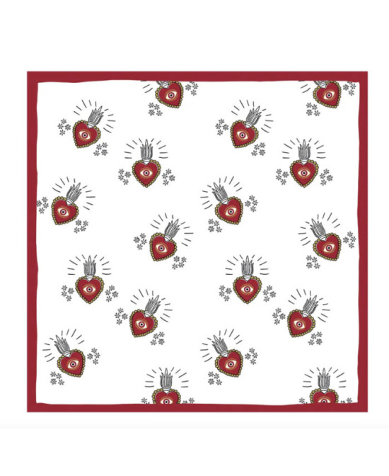 Serviettes Coeur sacré