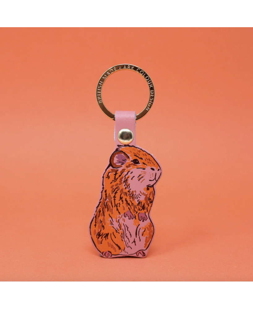 Porte-clés Cochon d'Inde rose