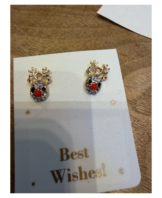 Boucles d’oreille Mini rennes de Noel