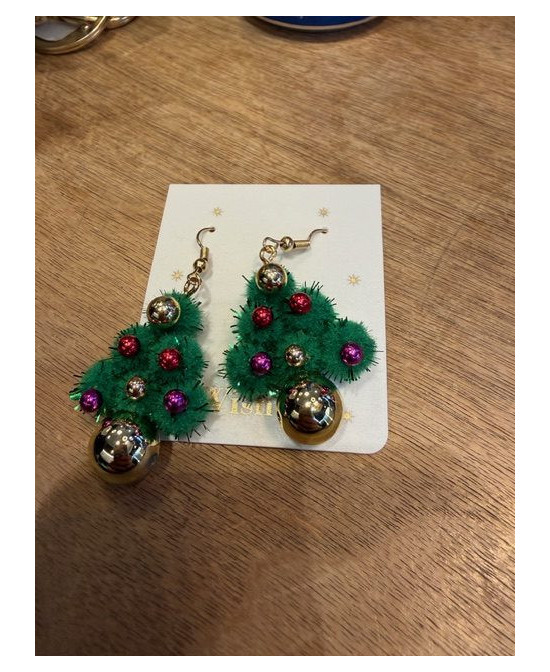 Boucles d’oreille Sapins de Noël