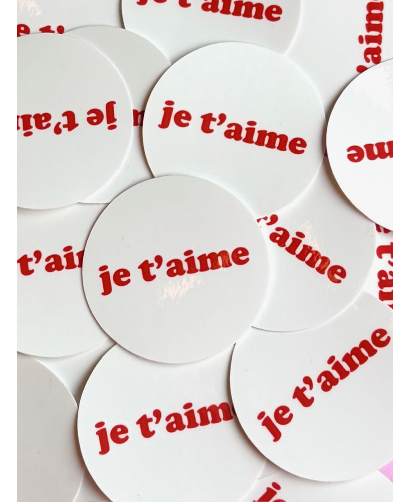Sticker Je t'aime