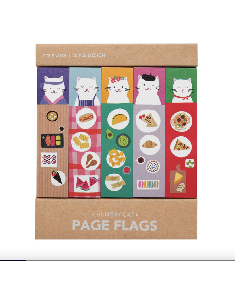 Marque-pages adhésifs Hungry cats