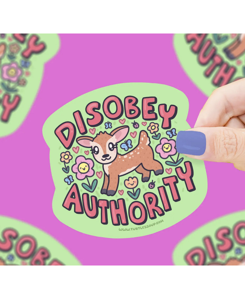 Sticker Disobey authority