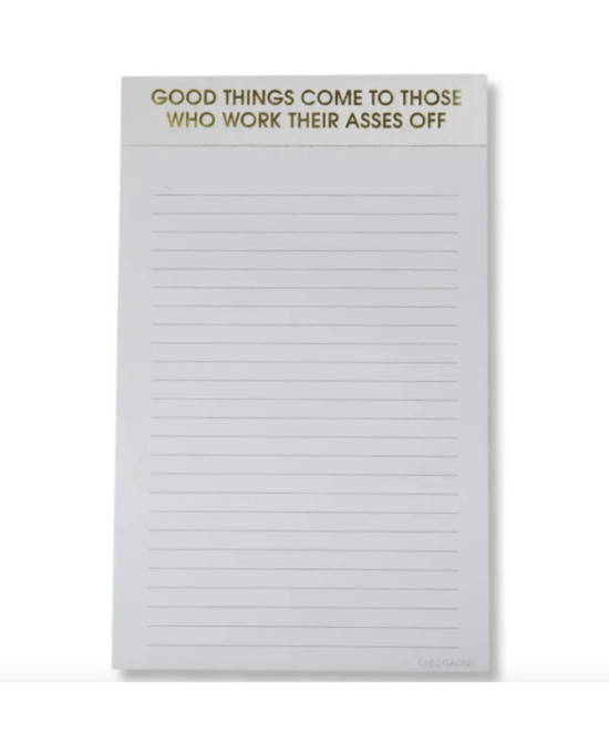 Bloc-notes Good things come