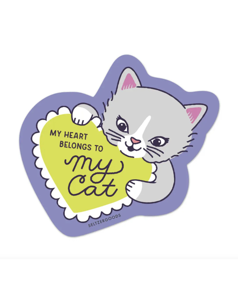 Sticker My heart belongs to my cat