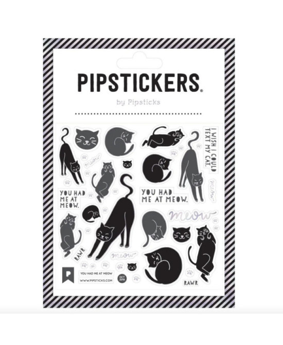 Planche de stickers Chats noirs