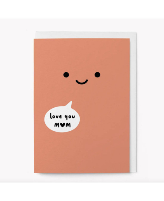 Carte Bulle love you mom