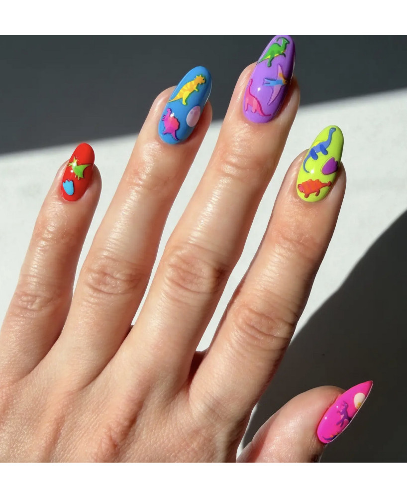 Stickers d'ongles Dinosaures