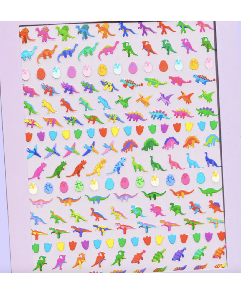 Stickers d'ongles Dinosaures
