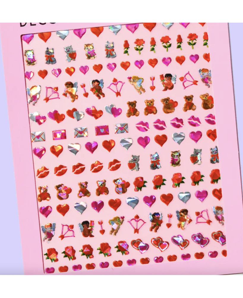 Stickers d'ongles Coeurs