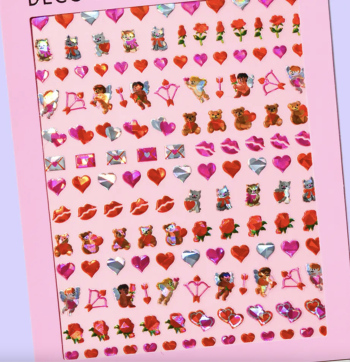 Stickers d'ongles Coeurs