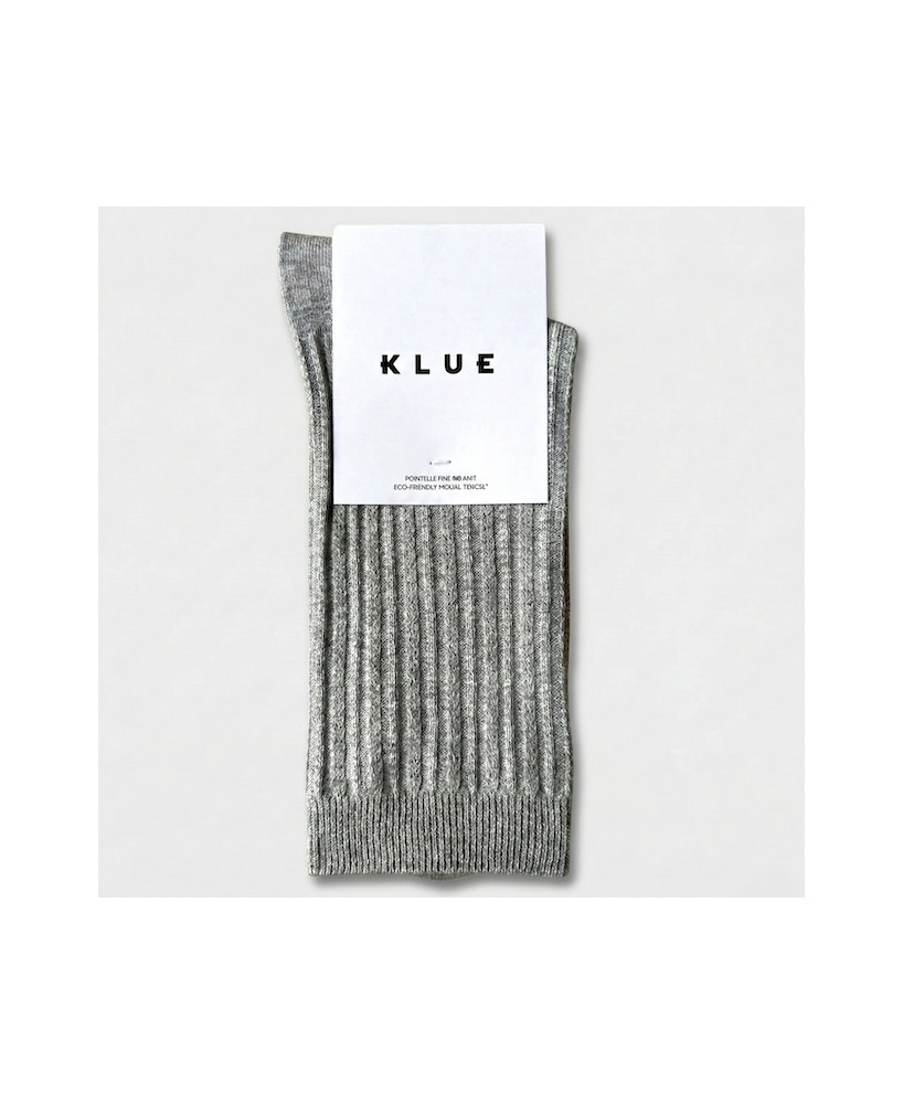 Chaussettes Klue Pointelle light grey