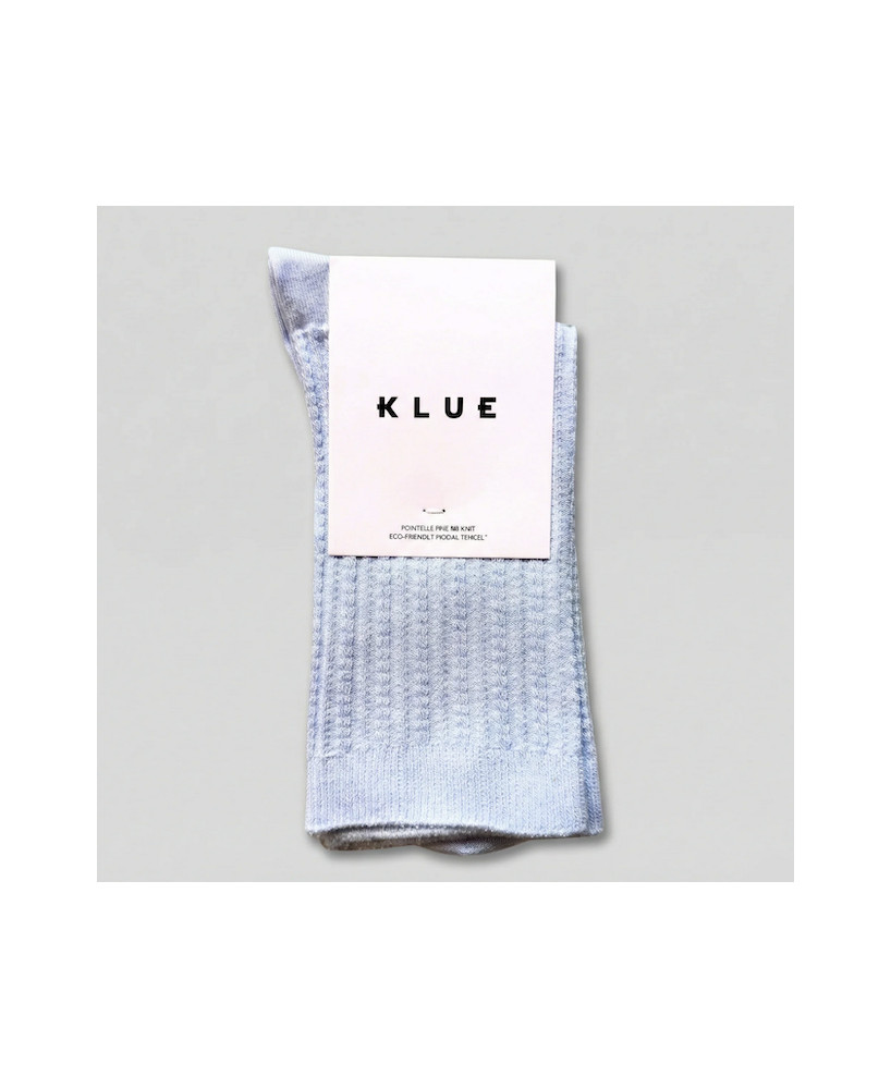 Chaussettes Klue Pointelle Sky blue