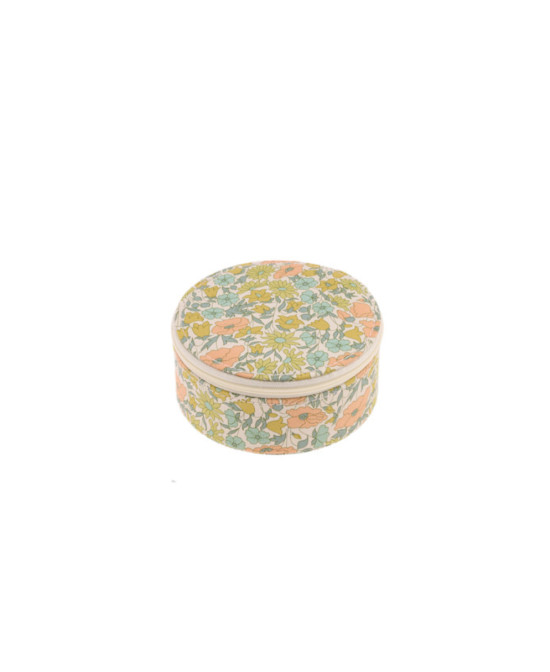 Boîte à bijoux ronde Liberty Poppy & Daisy pastel