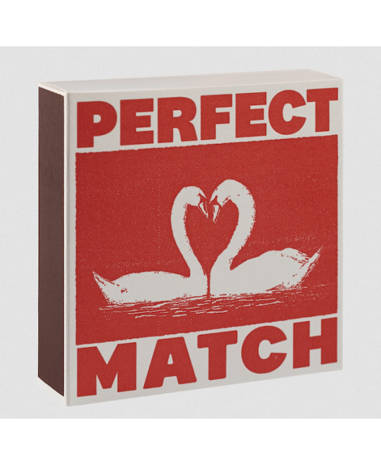 Boîte carrée d'allumettes Perfect match
