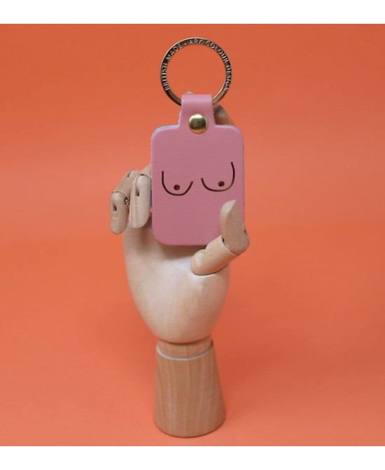 Porte-clés Seins rose
