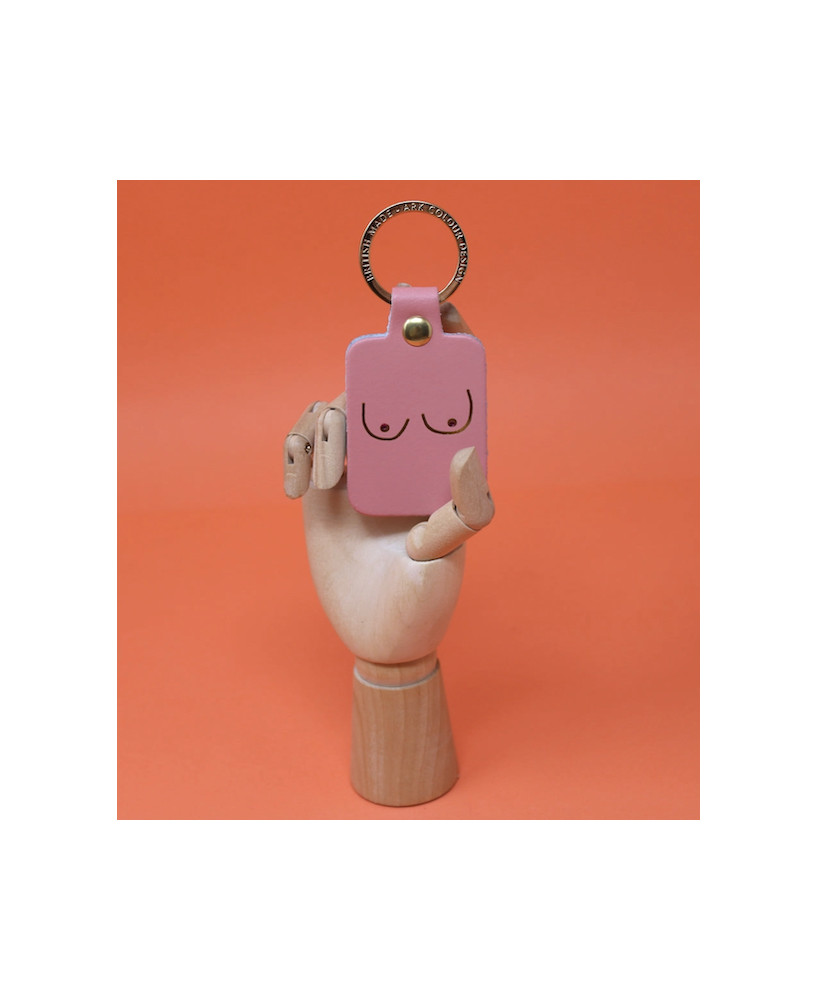Porte-clés Seins rose