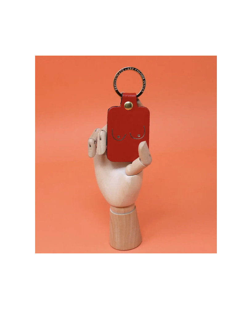 Porte-clés Seins rouge