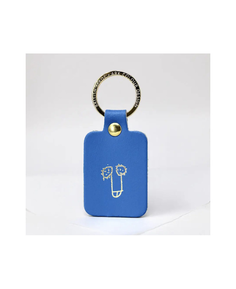 Porte-clés Pénis bleu vif