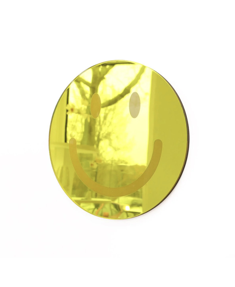 Miroir Smiley jaune