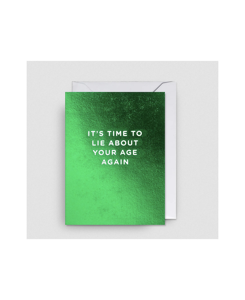 Petite carte It's time to lie