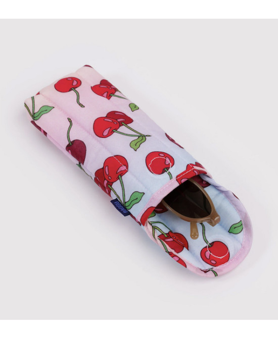 Etui de lunettes matelassé Cerises