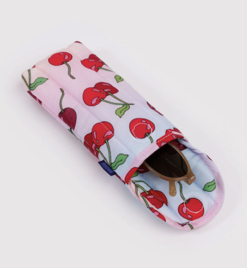 Etui de lunettes matelassé Cerises