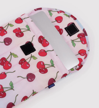 Housse d'ordinateur matelassée 13" Cerises