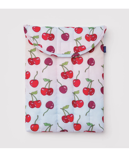 Housse d'ordinateur matelassée 13" Cerises