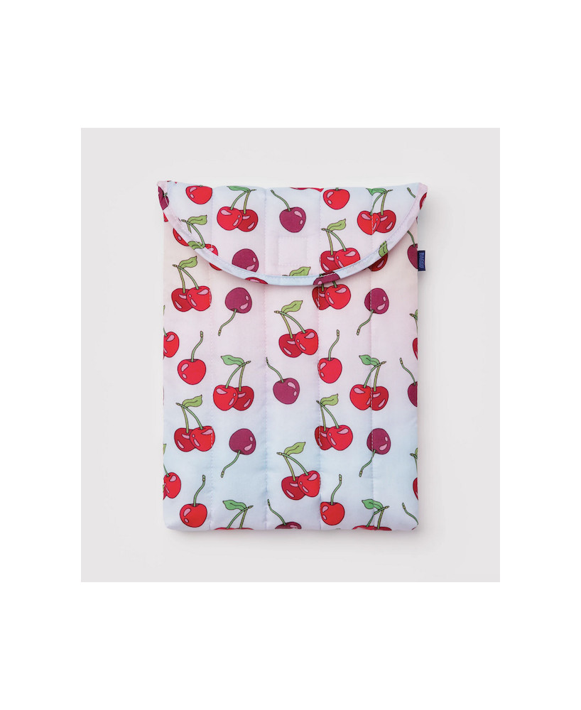 Housse d'ordinateur matelassée 13" Cerises