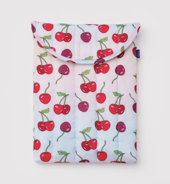 Housse d'ordinateur matelassée 13" Cerises