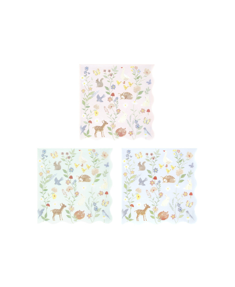 Serviettes Petits animaux