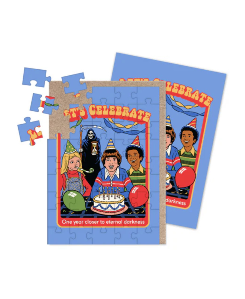 Carte Puzzle Let's celebrate
