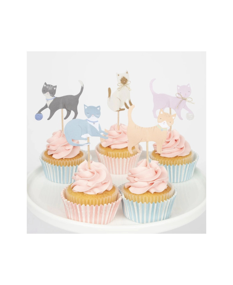 Set Chats pour Cupcakes