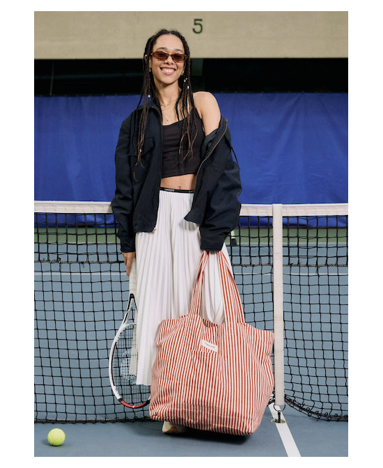 Sac Rive Droite Amelot lignes rouges