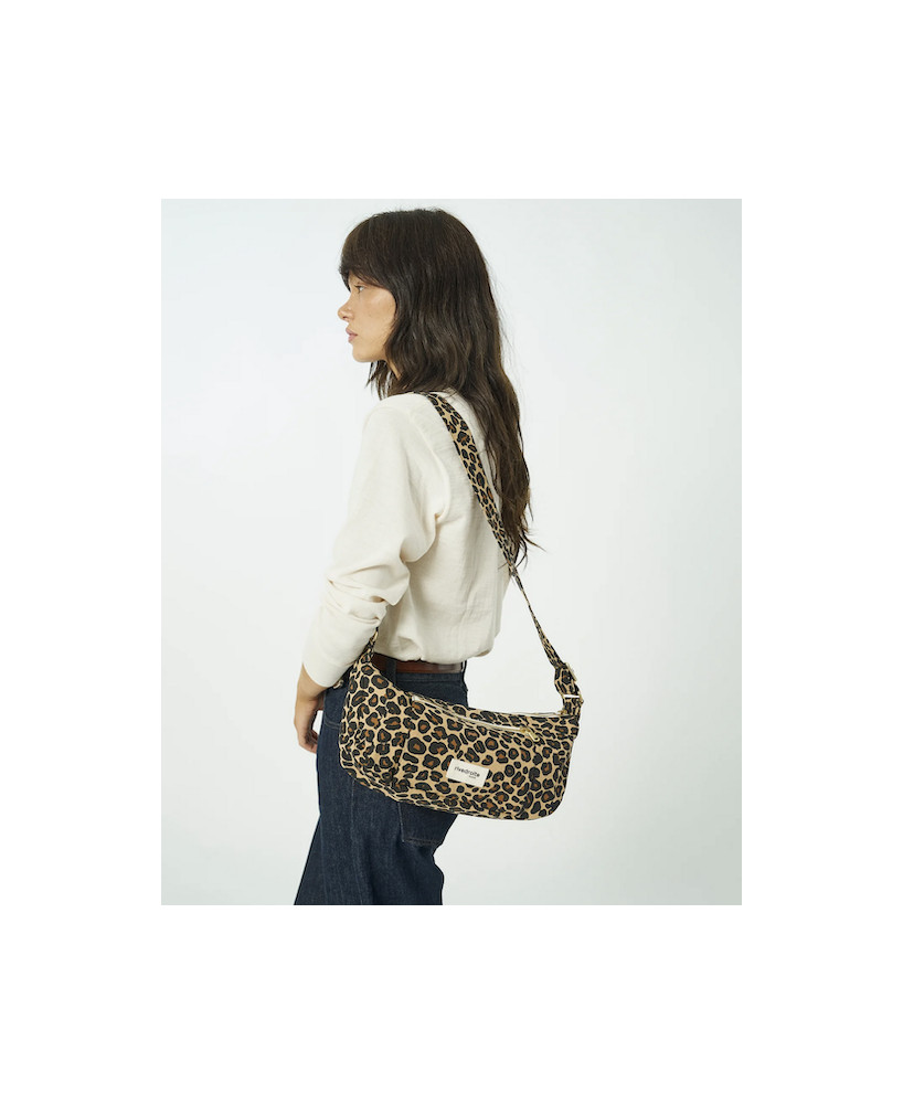 Sac Rive Droite Charlot XS Léopard Beige