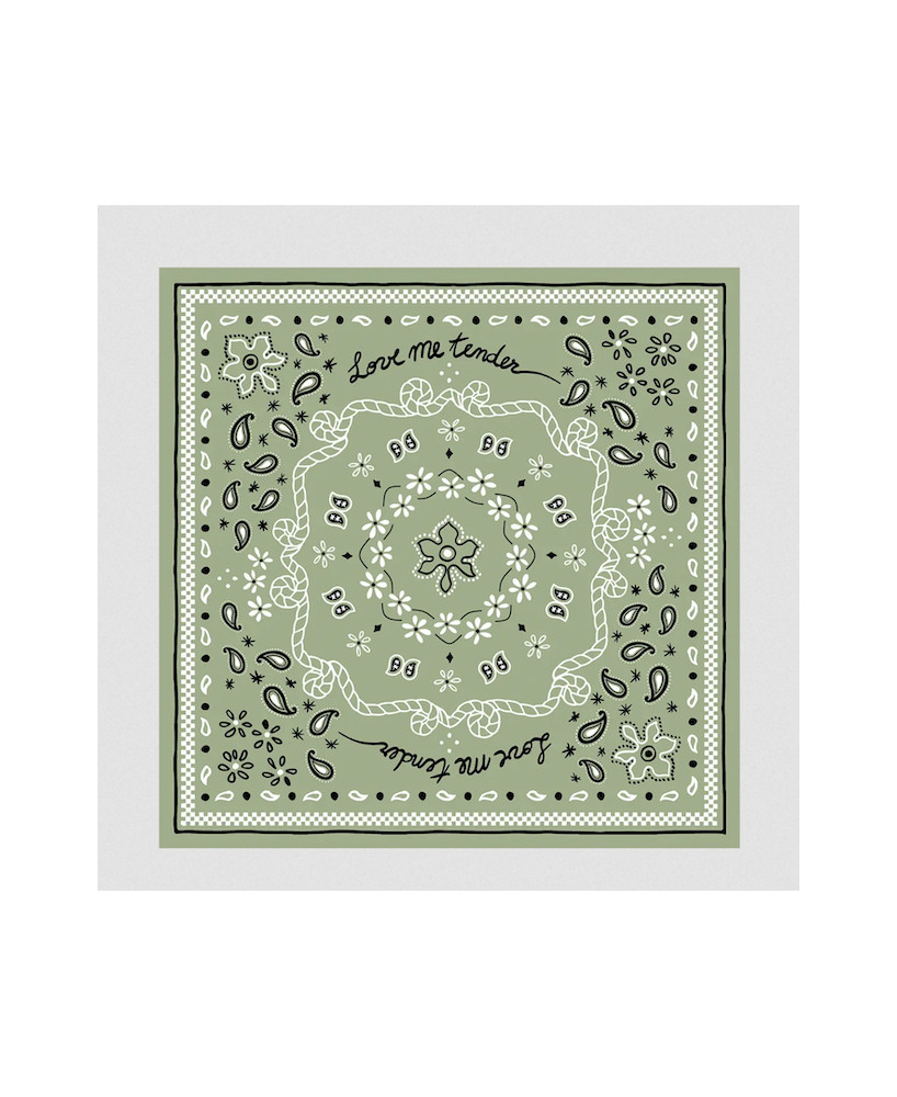 Serviettes Bandana vert matcha
