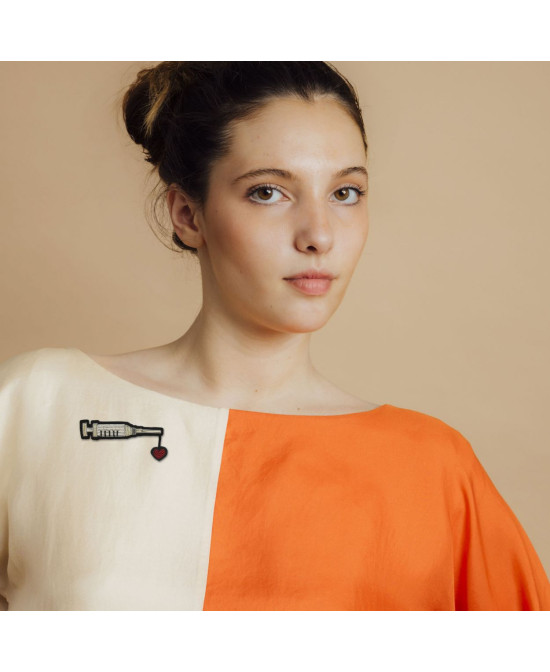 Broche brodée Punch love Macon&Lesquoy